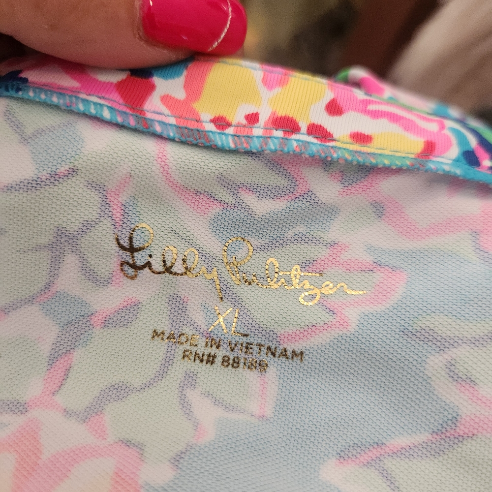 Lilly Pulitzer Floral Midi Dress - Blue and Pink - Picture 5 of 7